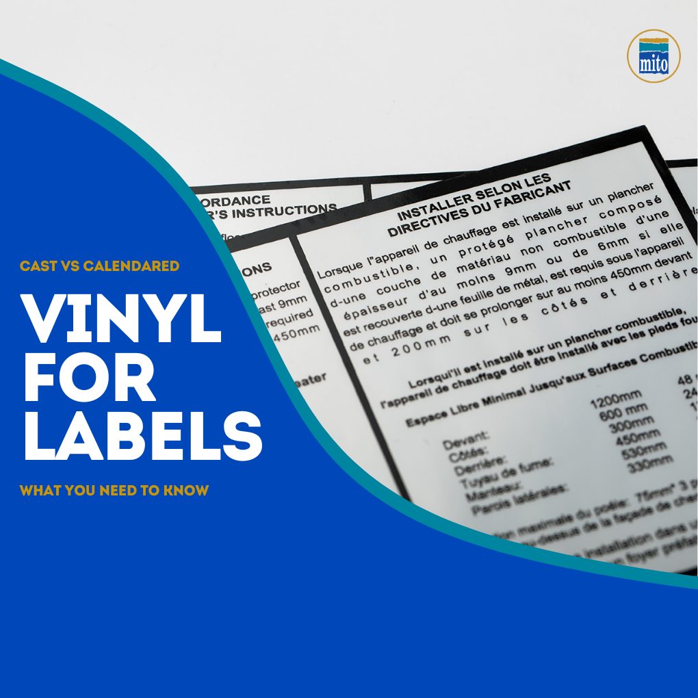 Cast vs calendared vinyl for labels, what you need to know.
